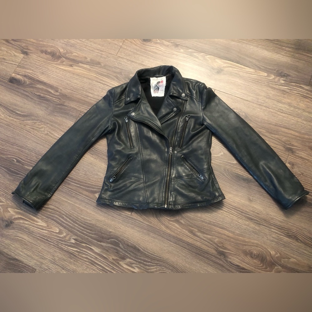 Free People Leather Jacket - Picture 5 of 11